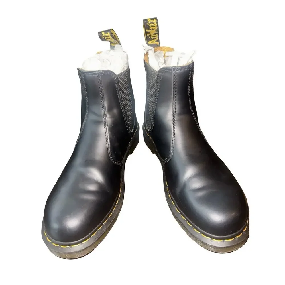 Dr. Martens 2976‎ YS Chelsea Boots Black Smooth Leather US Men’s 9 Women’s 10